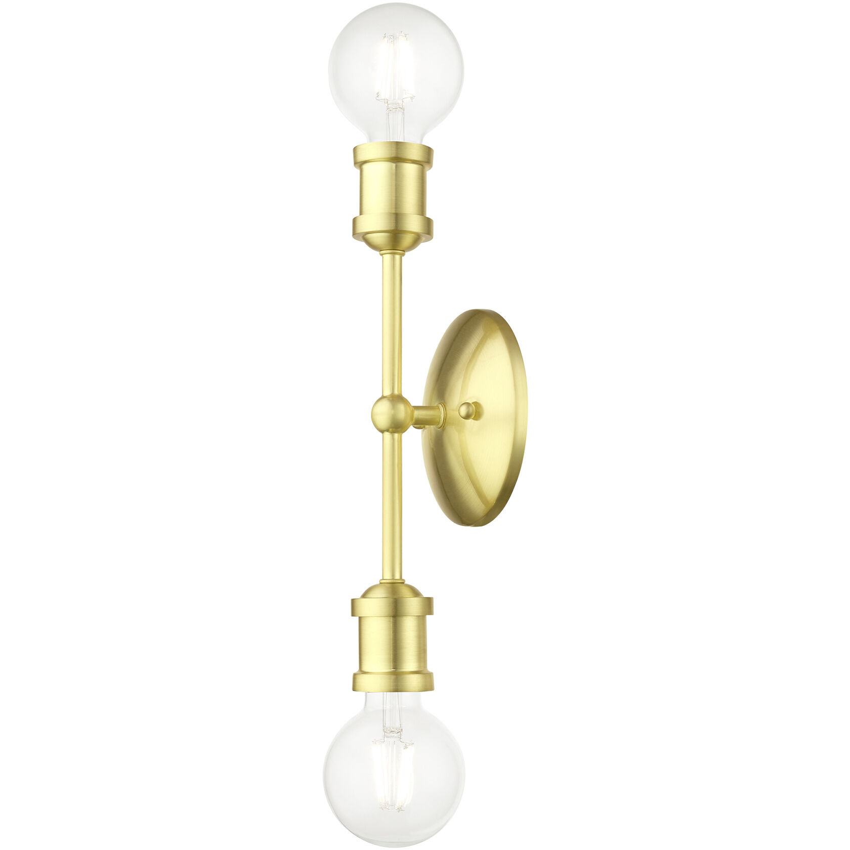Lansdale 2 Light 5 inch Satin Brass Vanity Sconce Wall Light