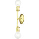 Lansdale 2 Light 5 inch Satin Brass Vanity Sconce Wall Light