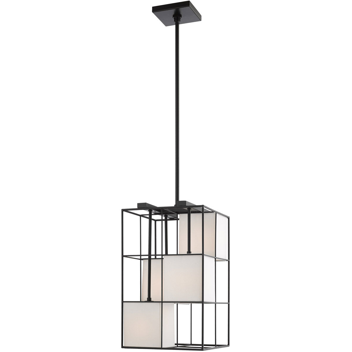 Trondheim 4 Light 10.5 inch Black Pendant Chandelier Ceiling Light