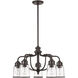 Lawrenceville 5 Light 24 inch Bronze Dinette Chandelier Ceiling Light