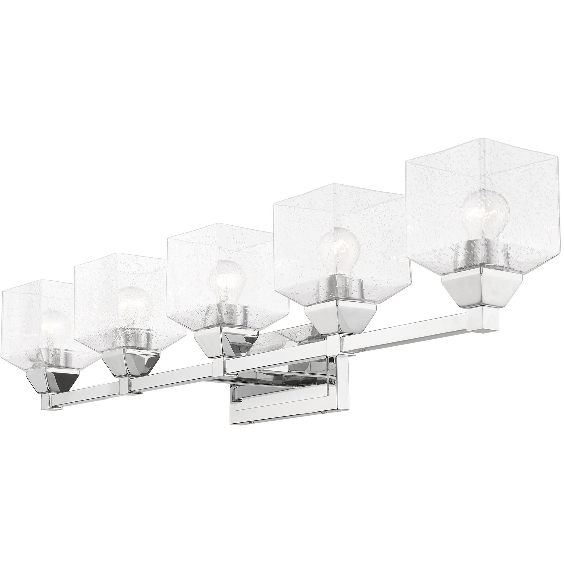 Aragon 5 Light 42 inch Polished Chrome Vanity Sconce Wall Light