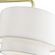 Manorwood 3 Light 49 inch Soft Gold Linear Chandelier Ceiling Light