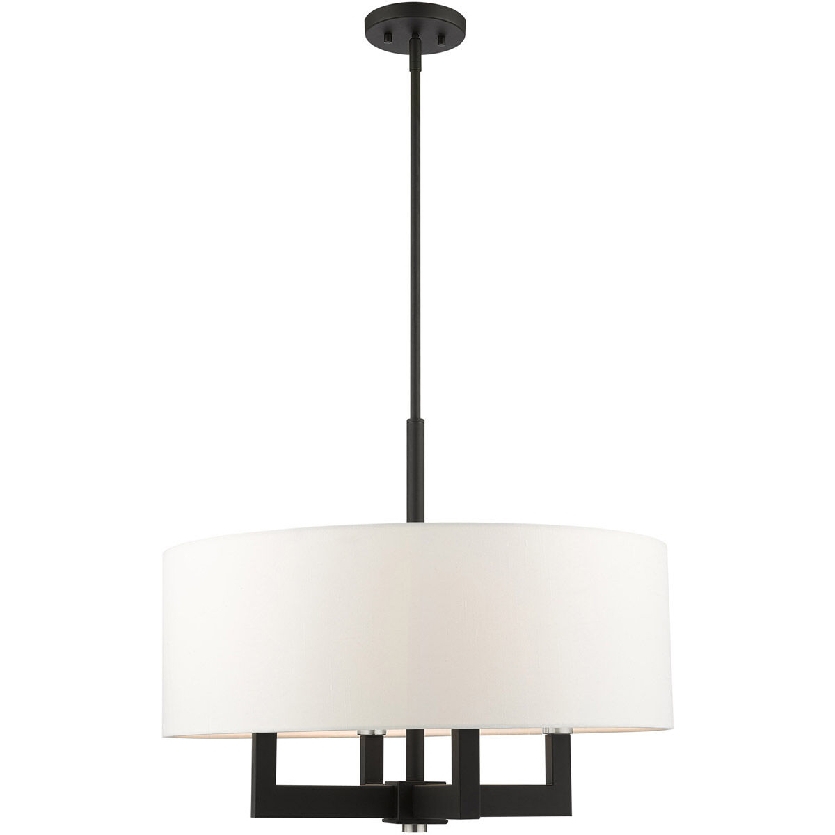 Cresthaven 4 Light 24 inch Black Chandelier Ceiling Light