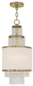 Prescott 2 Light 10 inch Hand Applied Winter Gold Mini Chandelier Ceiling Light