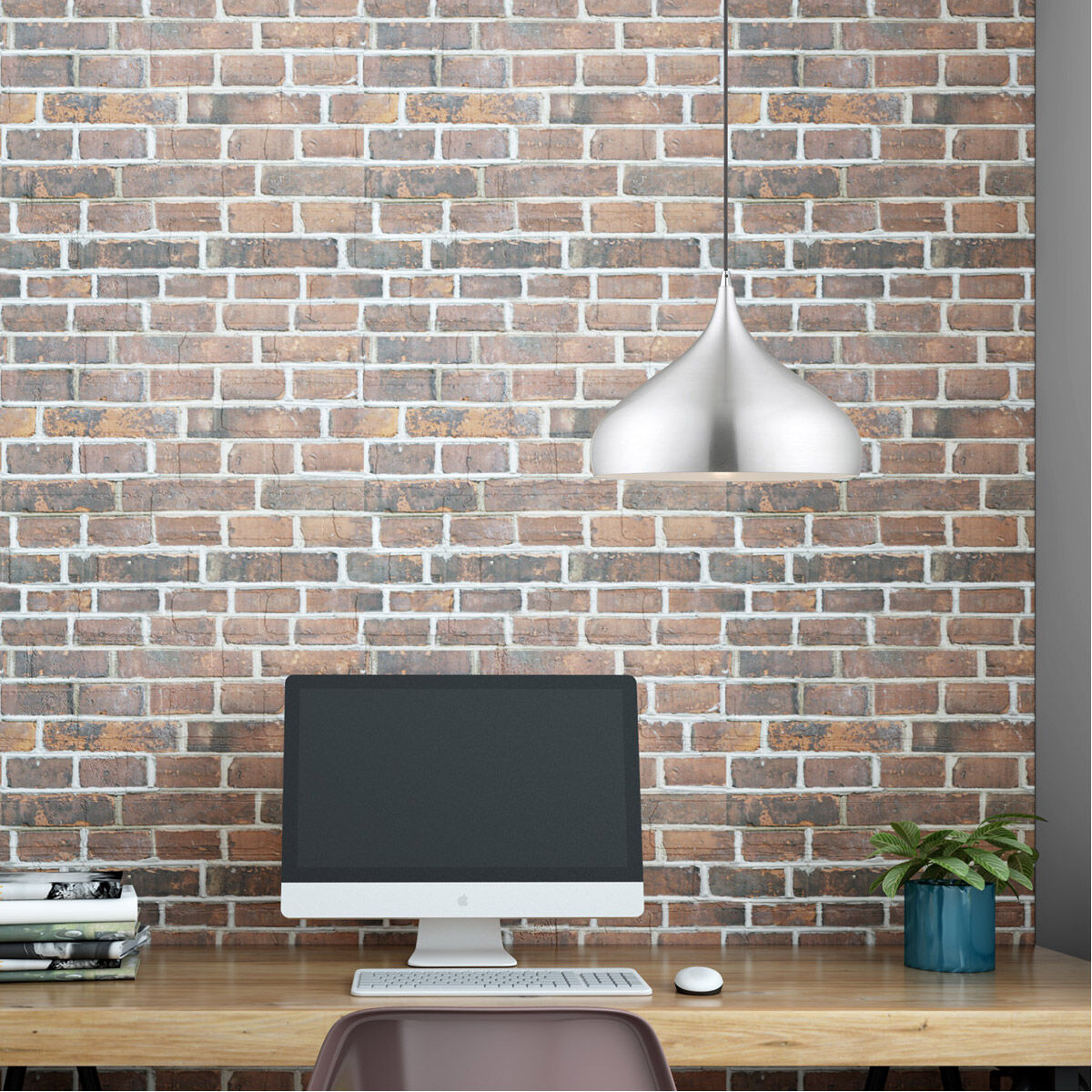 Allison 1 Light 16 inch Brushed Aluminum Mini Pendant Ceiling Light