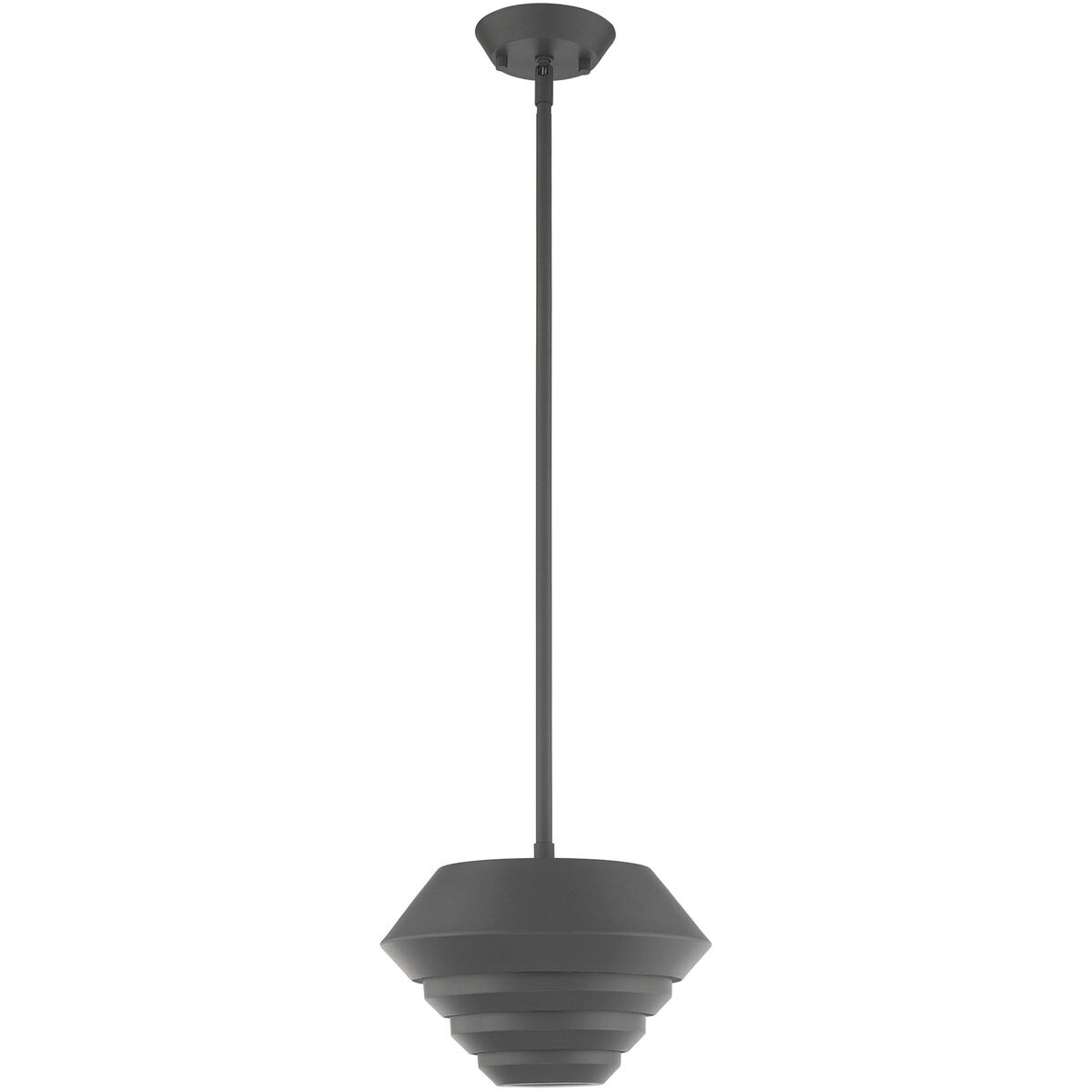 Amsterdam 1 Light 10 inch Scandinavian Gray Mini Pendant Ceiling Light