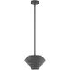 Amsterdam 1 Light 10 inch Scandinavian Gray Mini Pendant Ceiling Light