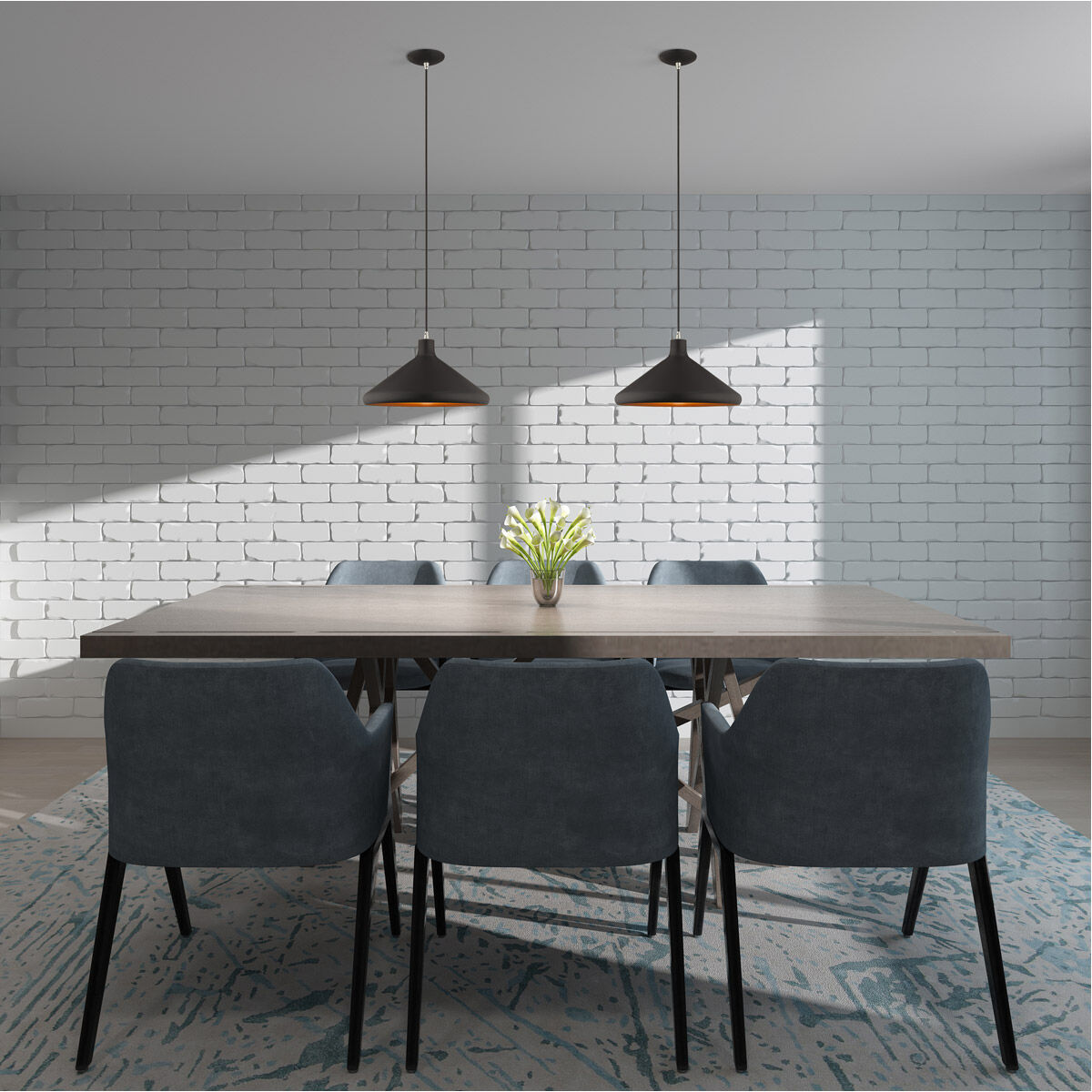 Allison 1 Light 15 inch Black Mini Pendant Ceiling Light