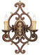 Seville 2 Light 14 inch Palacial Bronze with Gilded Accents Wall Sconce Wall Light