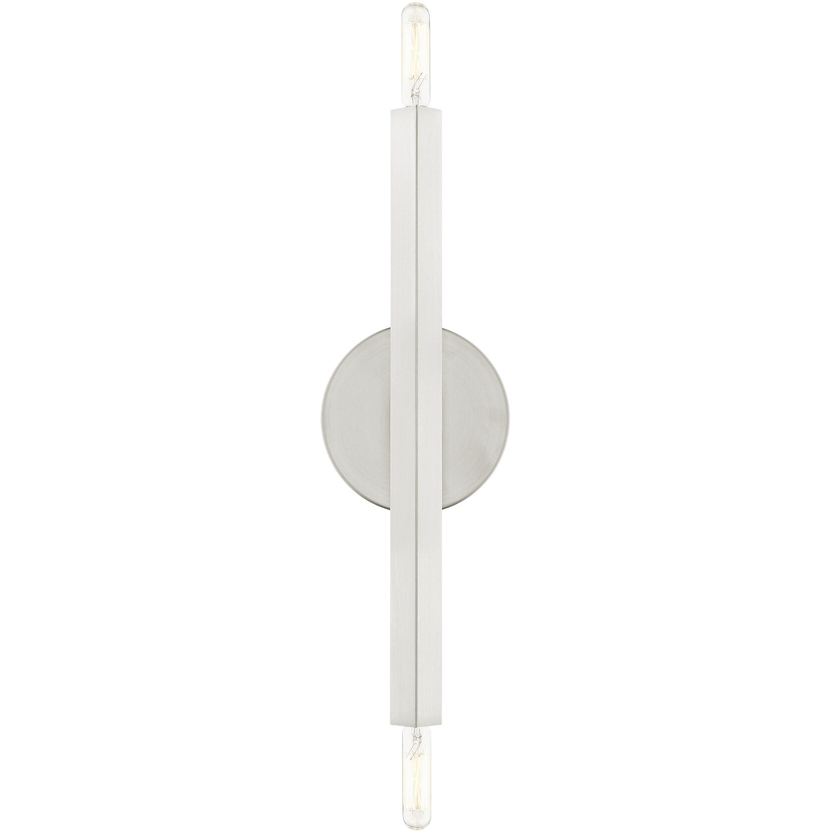 Monaco 2 Light 5 inch Brushed Nickel ADA ADA Sconce Wall Light