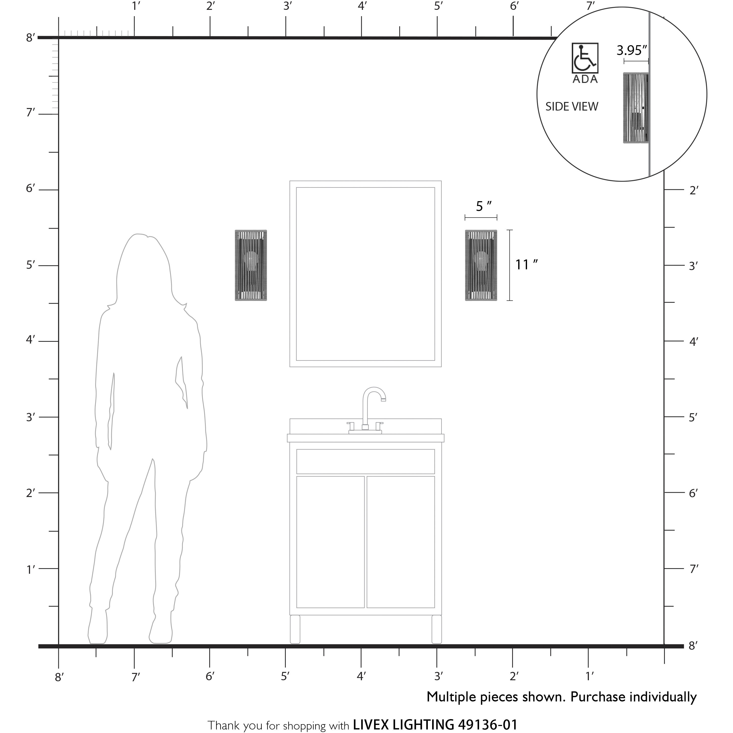 Acordia Wall Sconce Wall Light in Antique Brass