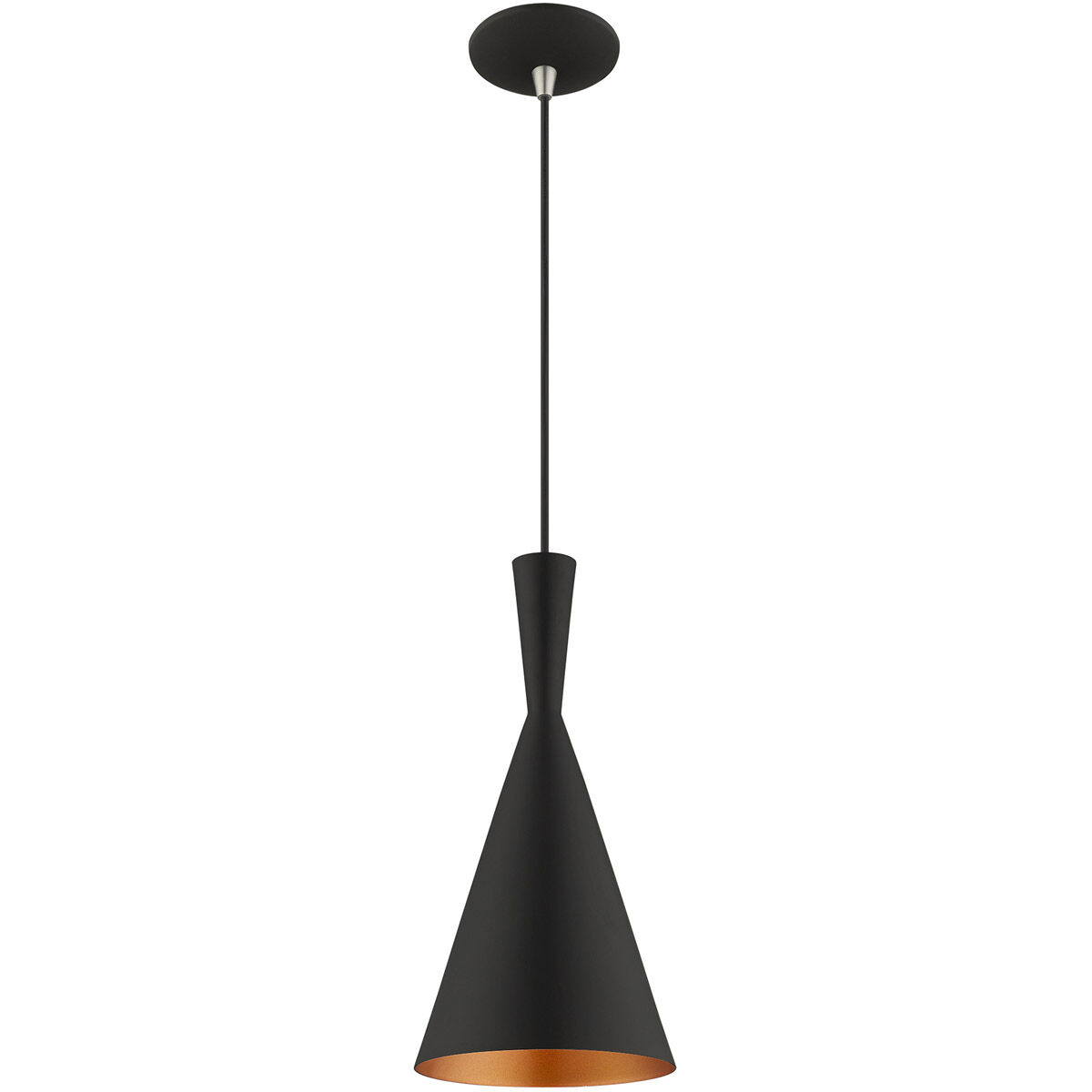 Allison 1 Light 7 inch Black Mini Pendant Ceiling Light