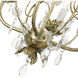 Acanthus 4 Light 14 inch Winter Gold Chandelier Ceiling Light