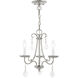 Daphne 3 Light 14 inch Polished Chrome Mini Chandelier Ceiling Light