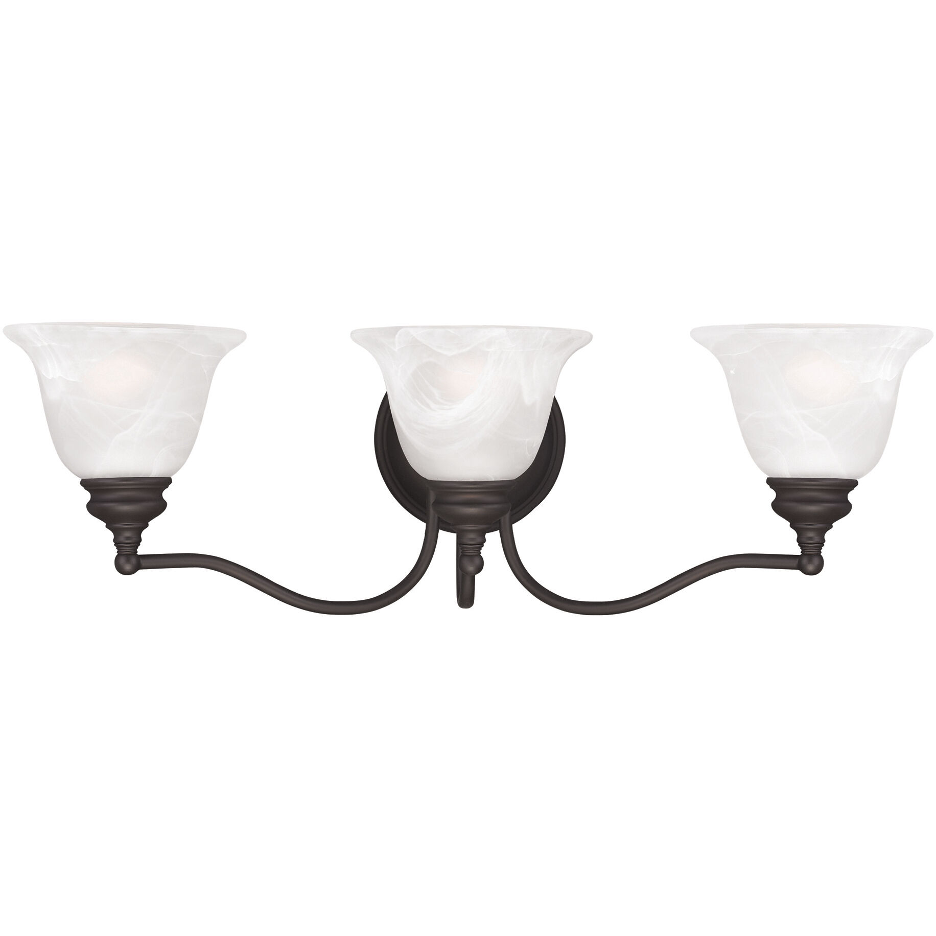 Essex 3 Light 24 inch Bronze Bath Vanity Wall Light