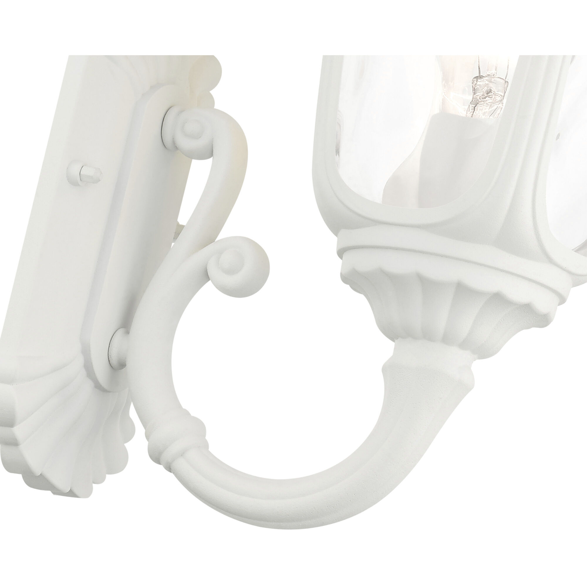 Oxford 1 Light 19 inch Textured White Outdoor Wall Lantern