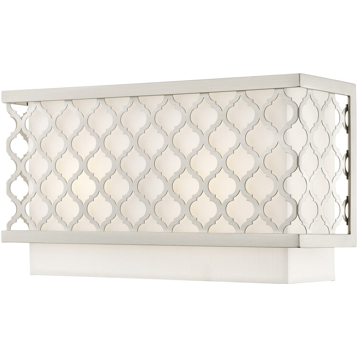 Arabesque 2 Light 13 inch Brushed Nickel ADA ADA Wall Sconce Wall Light