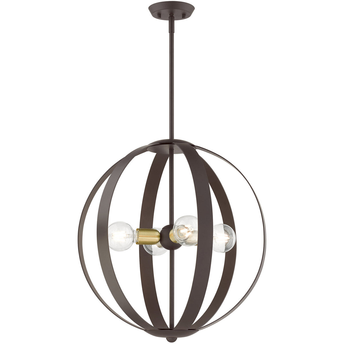 Modesto 4 Light 20 inch Bronze Chandelier Ceiling Light