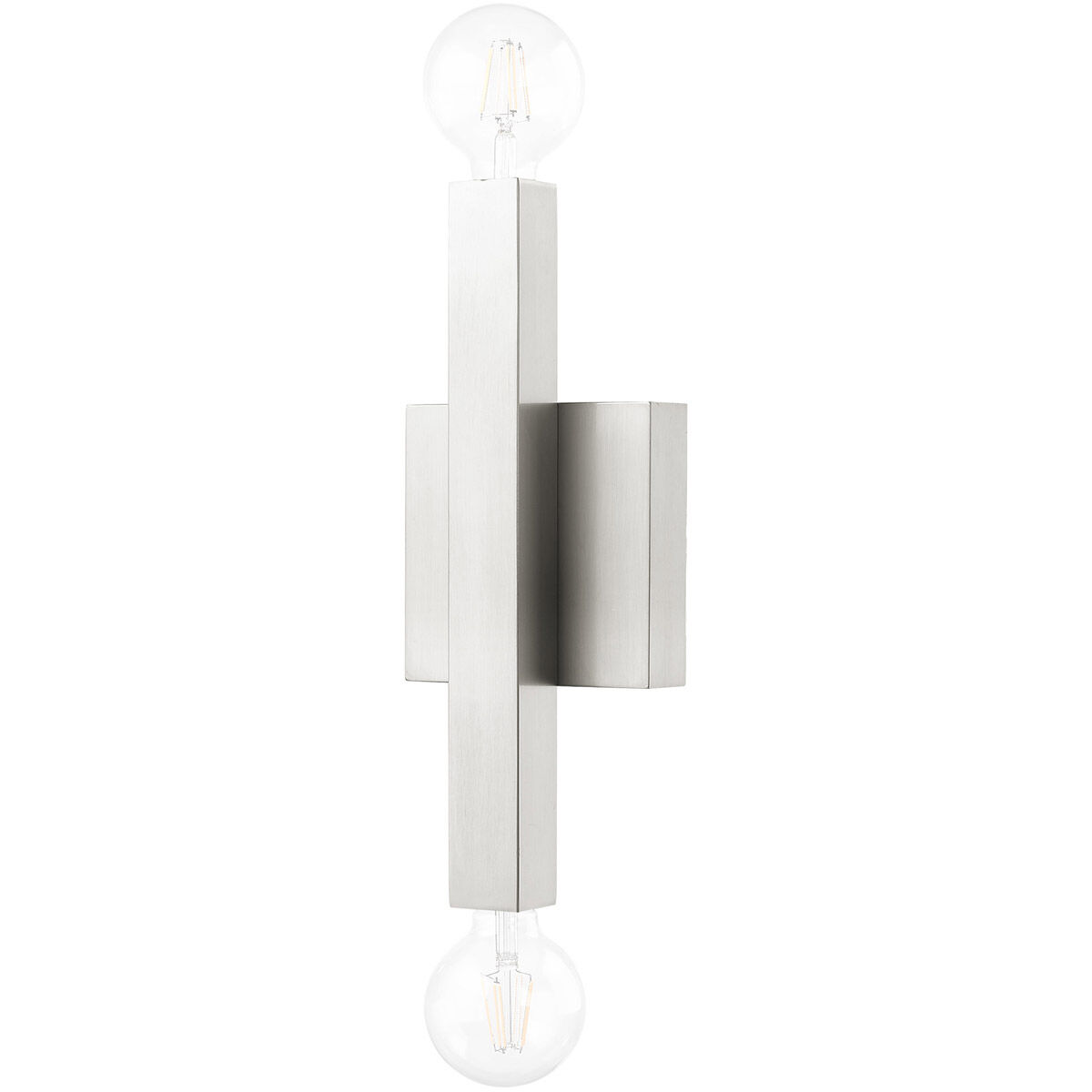 Solna 2 Light 6 inch Brushed Nickel ADA Sconce Wall Light
