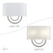 Stratton 2 Light 13 inch Brushed Nickel ADA Wall Sconce Wall Light