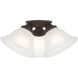 Wynnewood 3 Light 16 inch Bronze Flush Mount Ceiling Light