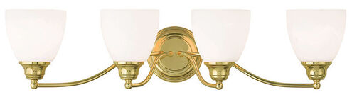 Somerville 4 Light 30 inch Polished Brass Bath Vanity Wall Light