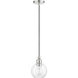 Downtown 1 Light 6.5 inch Brushed Nickel Mini Pendant Ceiling Light, Sphere