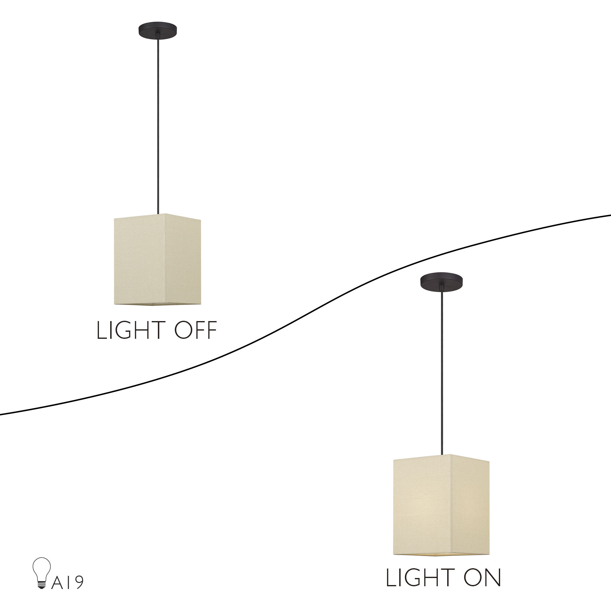 Summit 1 Light 8 inch Bronze Pendant Ceiling Light