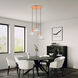 Everett 3 Light 20 inch Shiny Orange Pendant Chandelier Ceiling Light