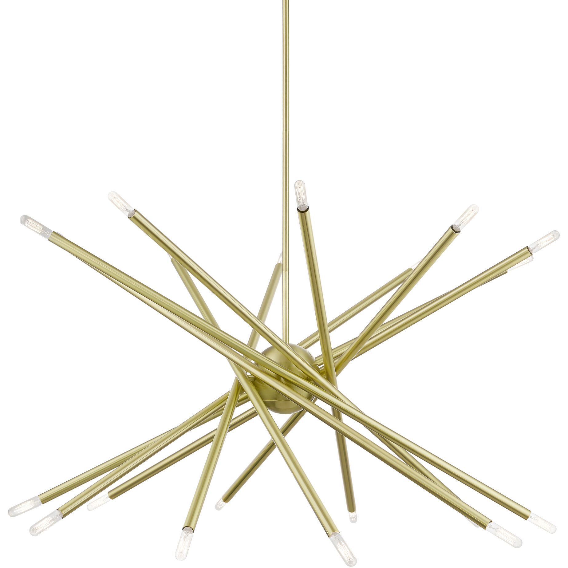 Soho 20 Light 38 inch Satin Brass Chandelier Ceiling Light, Large