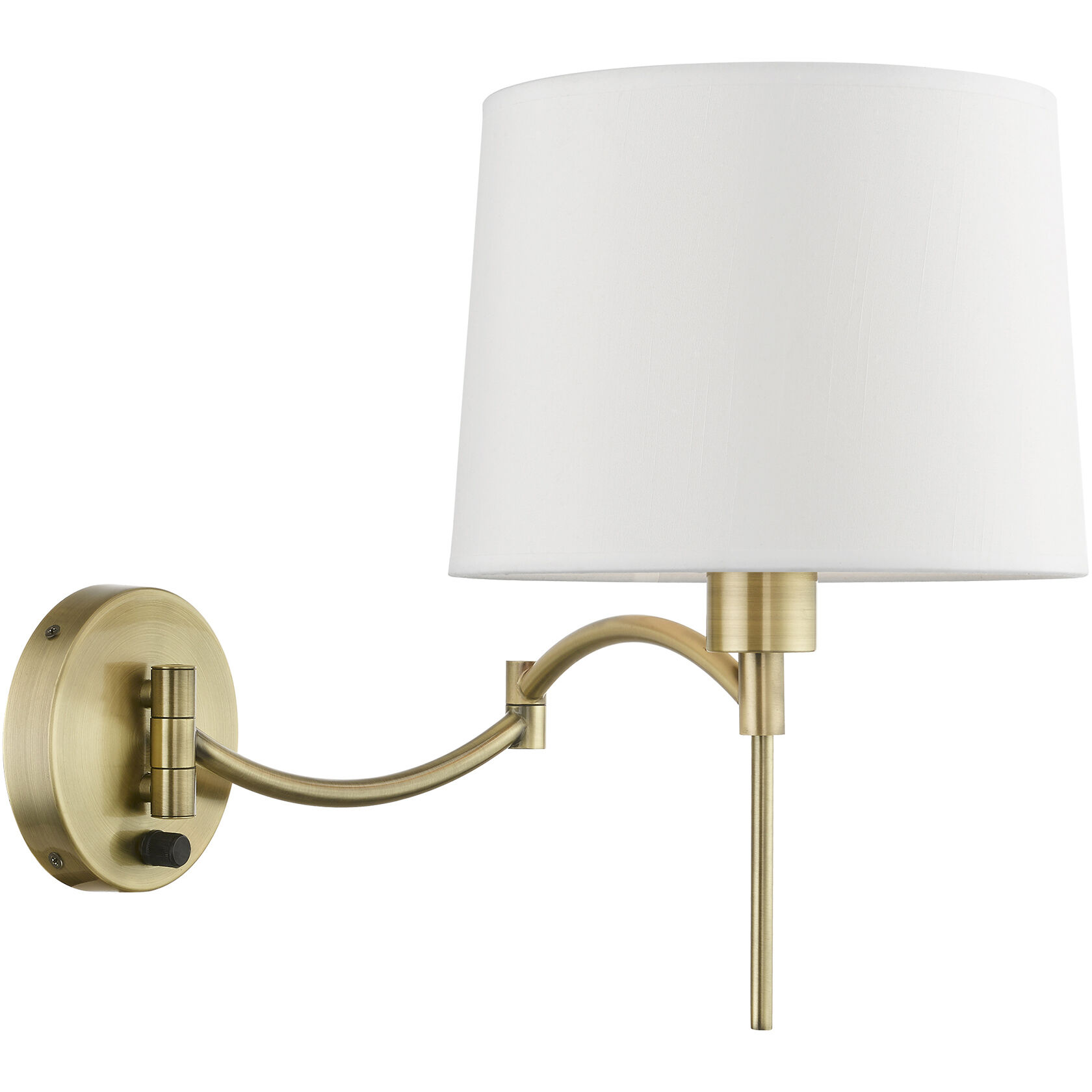 Allison 10 inch 60.00 watt Antique Brass Swing Arm Wall Lamp Wall Light