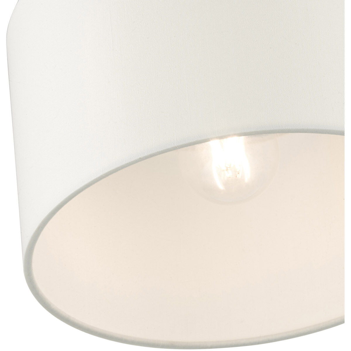 Meridian 1 Light 10 inch Satin Brass Semi Flush Ceiling Light
