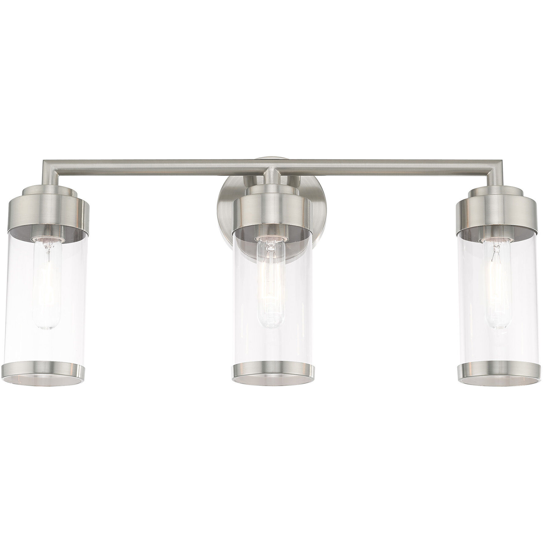 Hillcrest 3 Light 23.5 inch Brushed Nickel Bath Vanity Wall Light