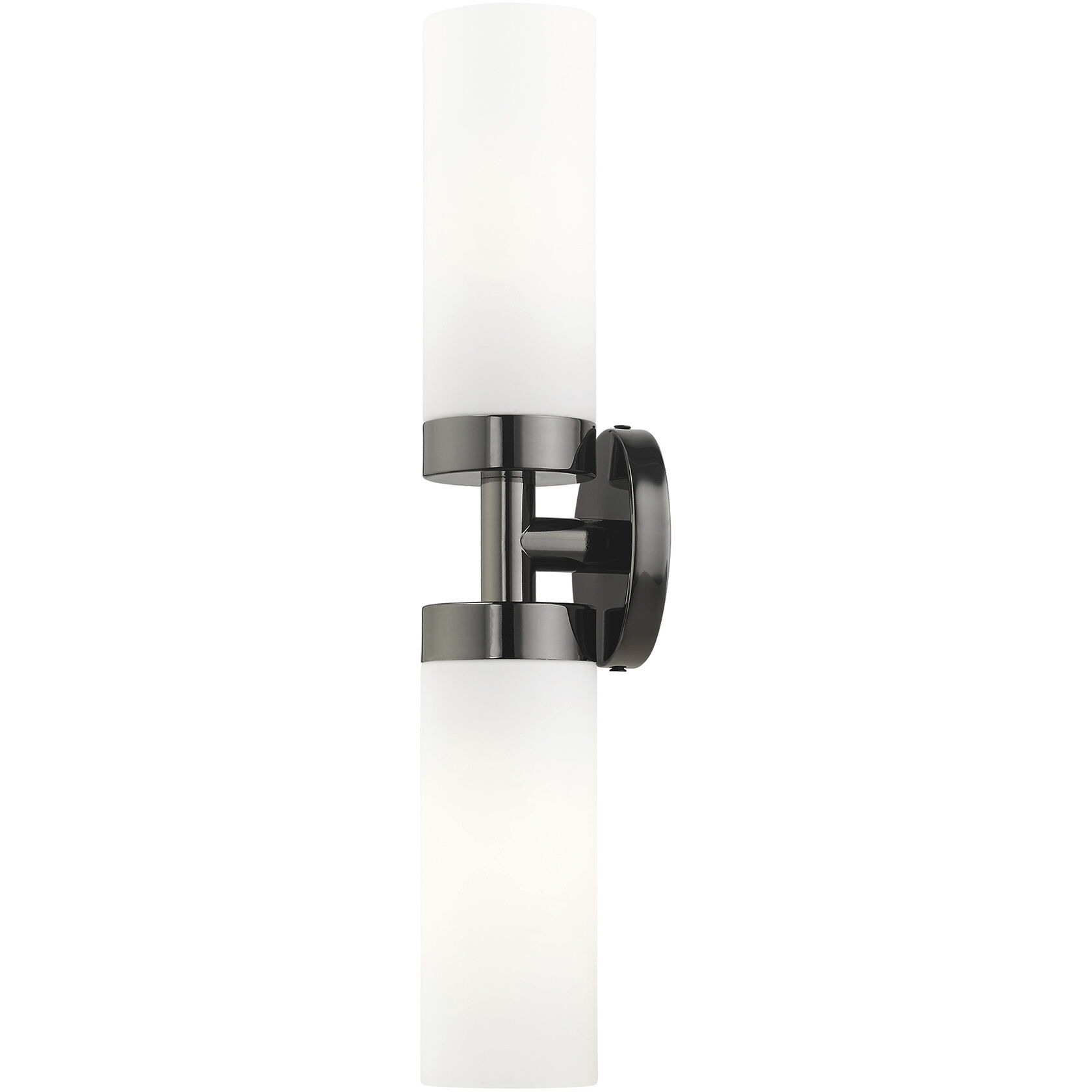 Aero 2 Light 19 inch Black Chrome ADA Vanity Sconce Wall Light