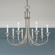 Cranford 8 Light 30 inch Brushed Nickel Chandelier Ceiling Light