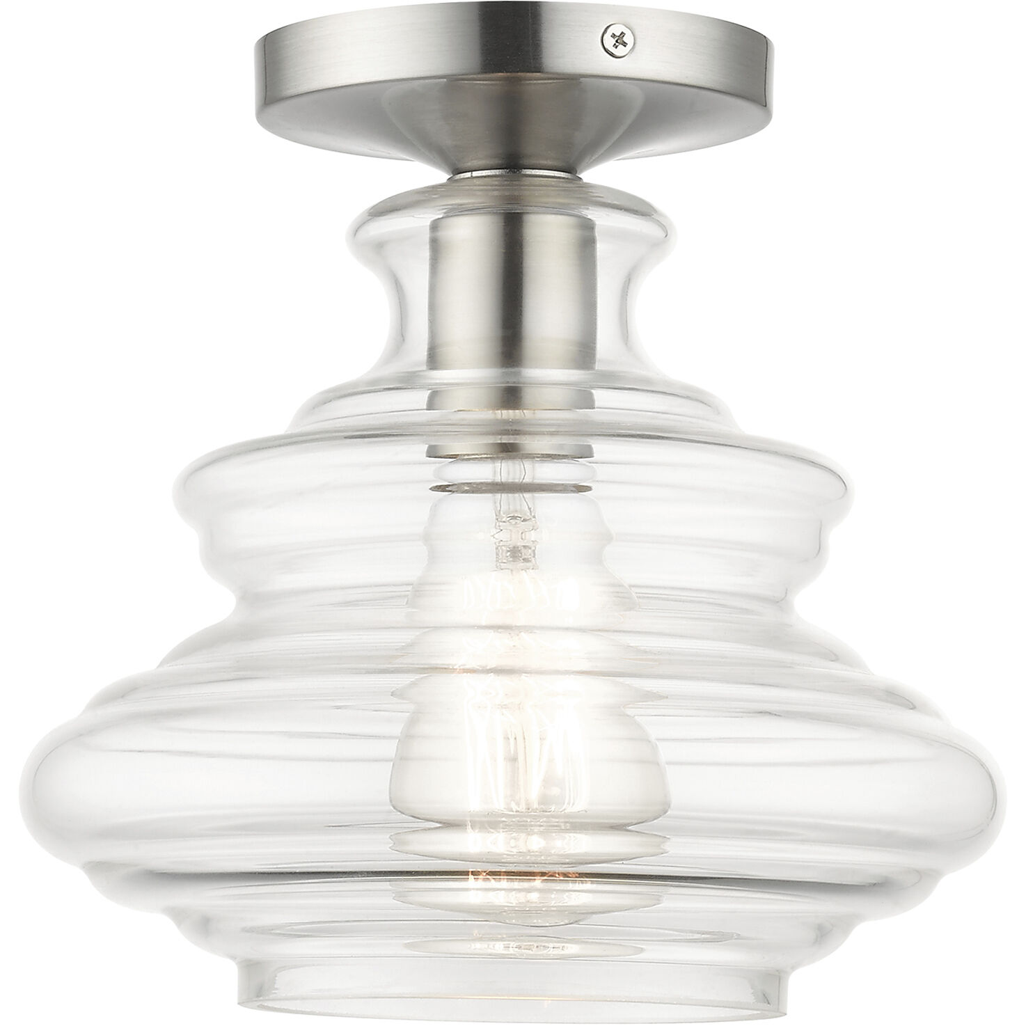 Everett 1 Light 9.00 inch Semi-Flush Mount