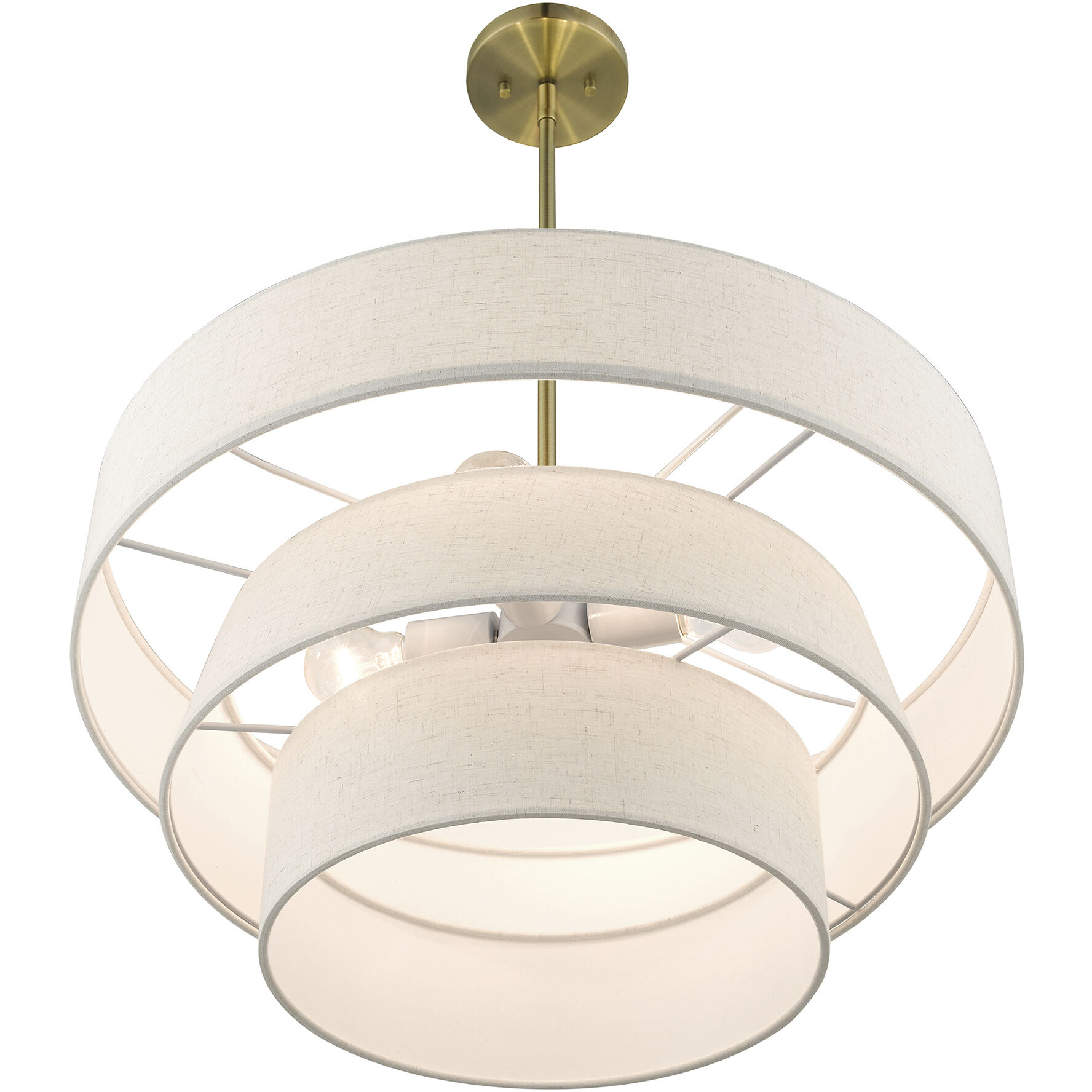 Chandler 4 Light 23 inch Antique Brass Pendant Chandelier Ceiling Light