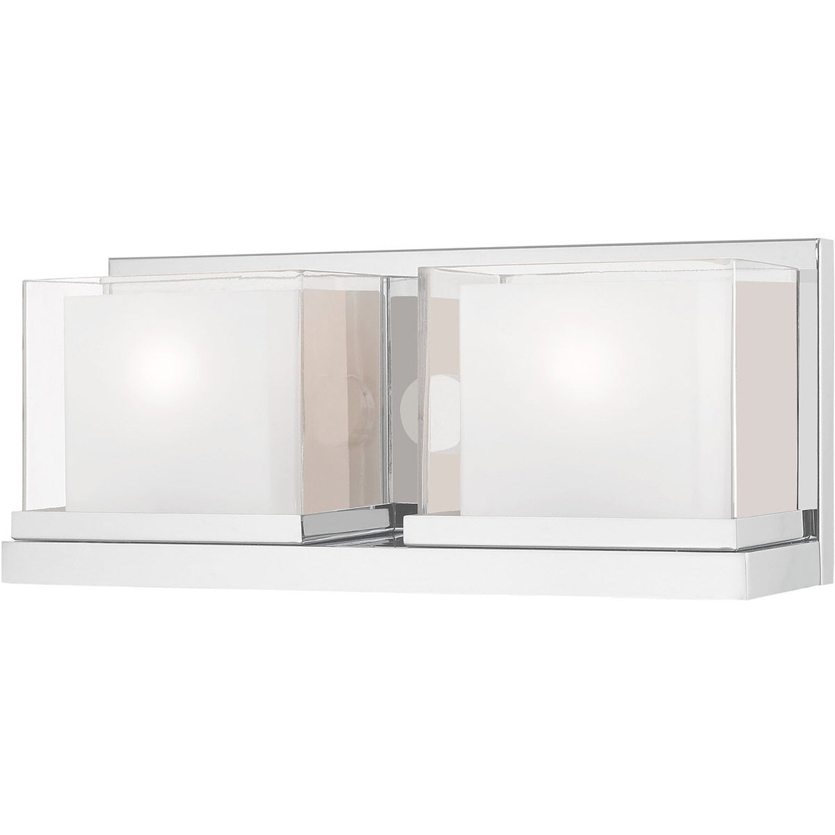 Duval 2 Light 16 inch Polished Chrome Bath Vanity Wall Light