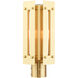 Utrecht 1 Light 16 inch Satin Brass Outdoor Post Top Lantern