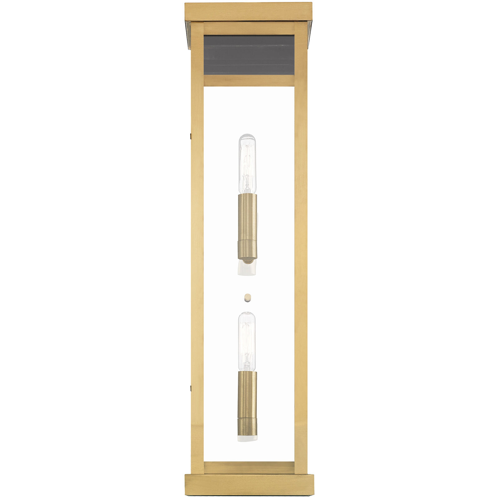 Hopewell 2 Light 22 inch Antique Brass Outdoor Wall Lantern 