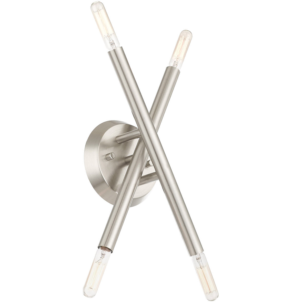 Soho 4 Light 6 inch Brushed Nickel Sconce Wall Light