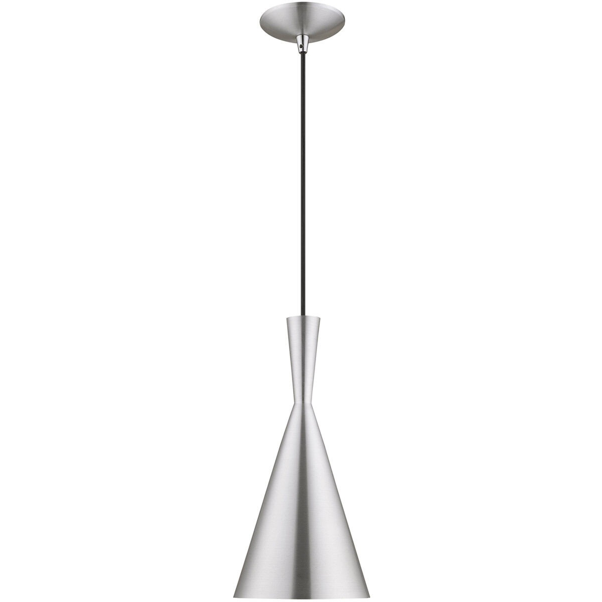 Allison 1 Light 7.25 inch Brushed Aluminum Mini Pendant Ceiling Light