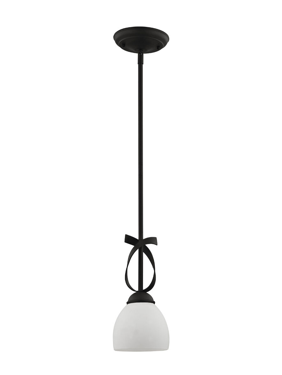 Brookside 1 Light 6 inch Black Mini Pendant Ceiling Light