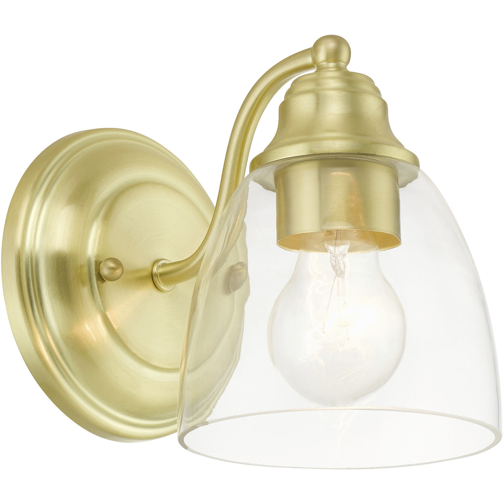 Montgomery 1 Light 5 inch Satin Brass Vanity Sconce Wall Light