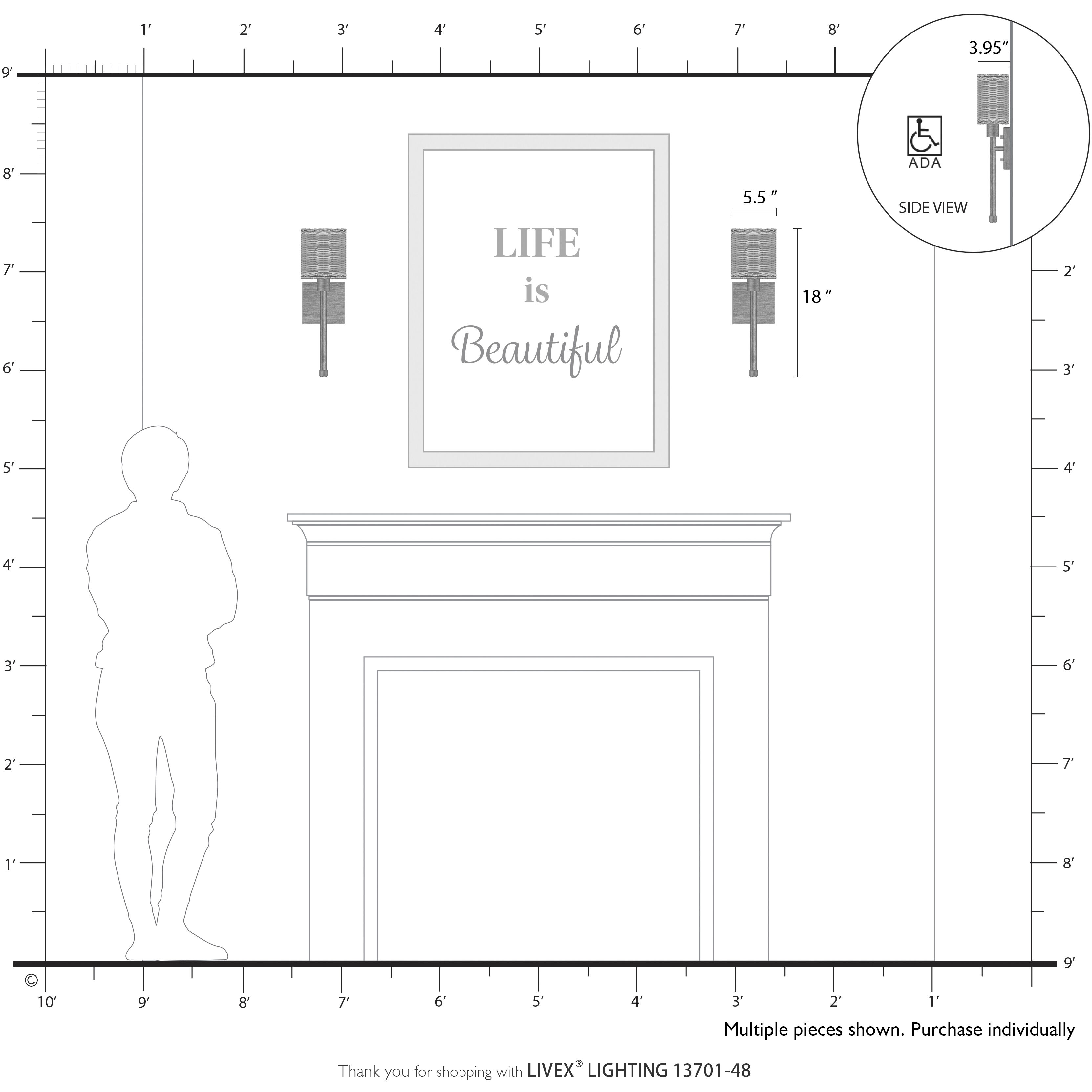 Weavington Wall Sconce Wall Light, Single