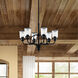 Lawrenceville 6 Light 26 inch Black Chandelier Ceiling Light