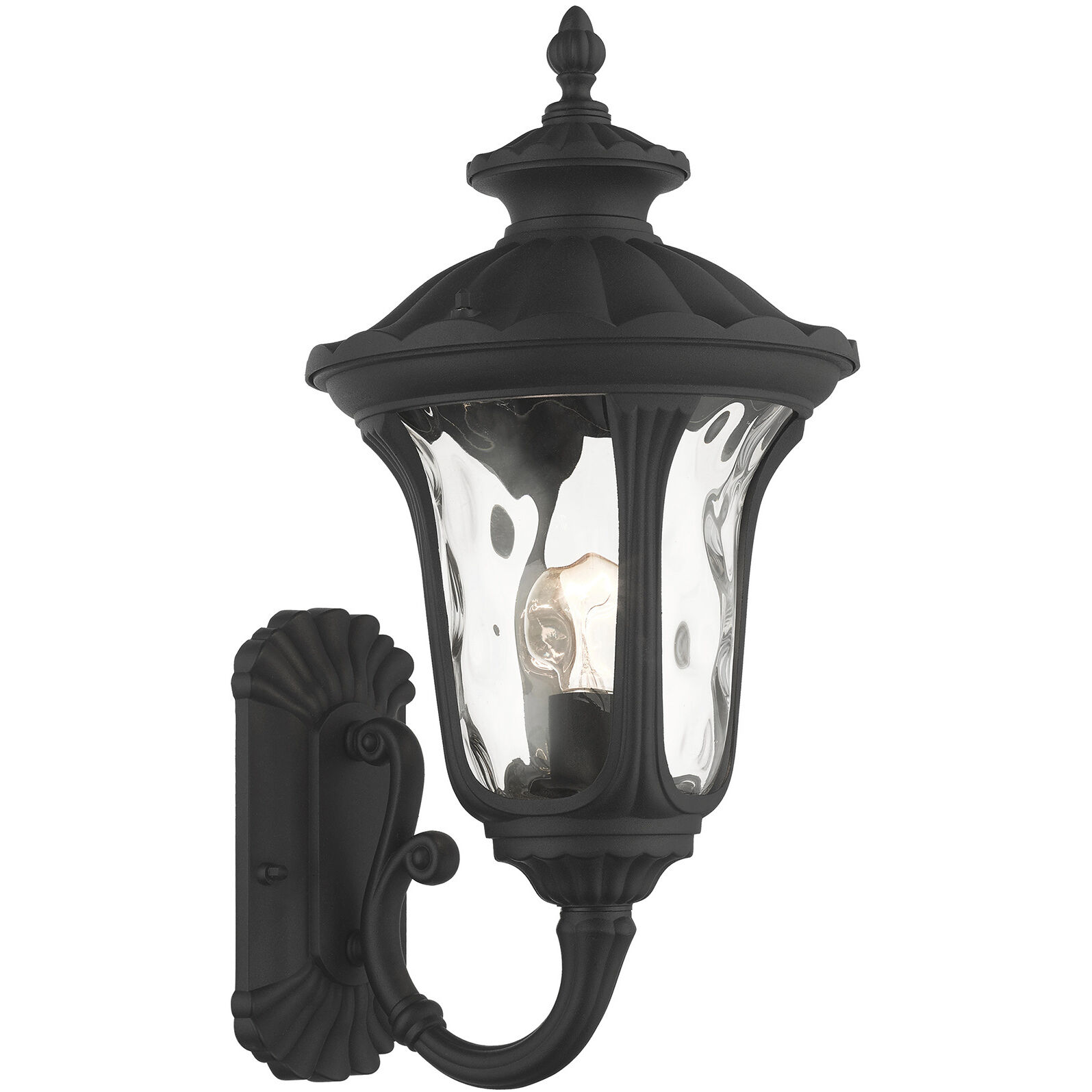 Oxford 1 Light 19 inch Textured Black Outdoor Wall Lantern