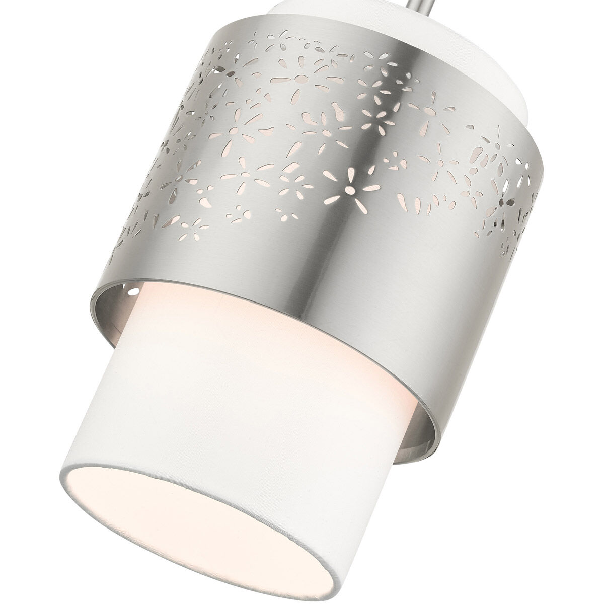 Noria 1 Light 7 inch Brushed Nickel Pendant Ceiling Light