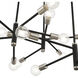 Bannister 15 Light 41.25 inch Black with Brushed Nickel Accents Extra Large Chandelier Ceiling Light