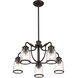 Lawrenceville 5 Light 24 inch Bronze Dinette Chandelier Ceiling Light